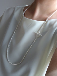 5/30(金)21時〜販売開始 All pearl ロングネックレス80cm